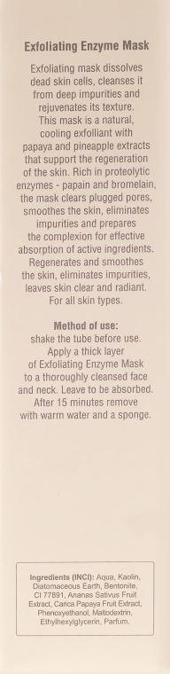 Маска для обличчя - Ava Laboratorium Beauty Home Care Exfoliating Enzyme Mask — фото N3