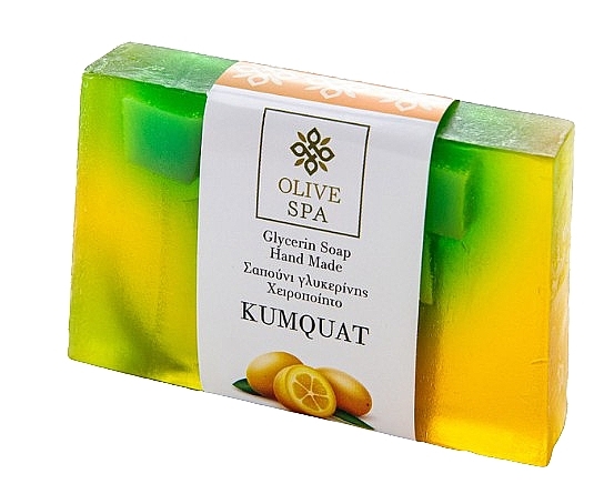 Гліцеринове мило "Kumquat" - Olive Spa Hand Made Glycerin Soap — фото N1