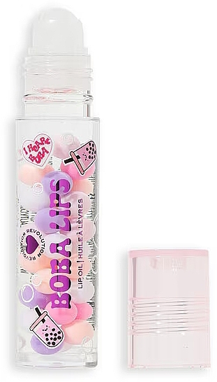 Масло для губ - I Heart Revolution Boba Lips Oil Clear  — фото N2