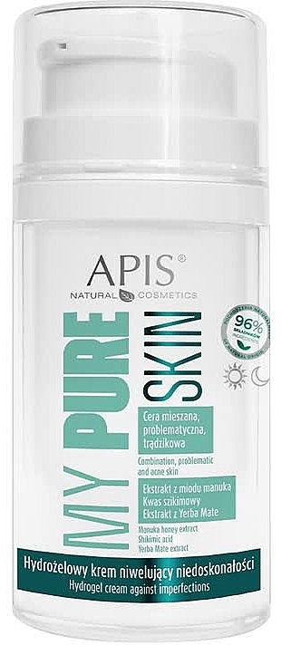 Гидрогелевый крем против несовершенств кожи - APIS Professional My Pure Skin Hydrogel Cream Against Skin Imperfections — фото N1