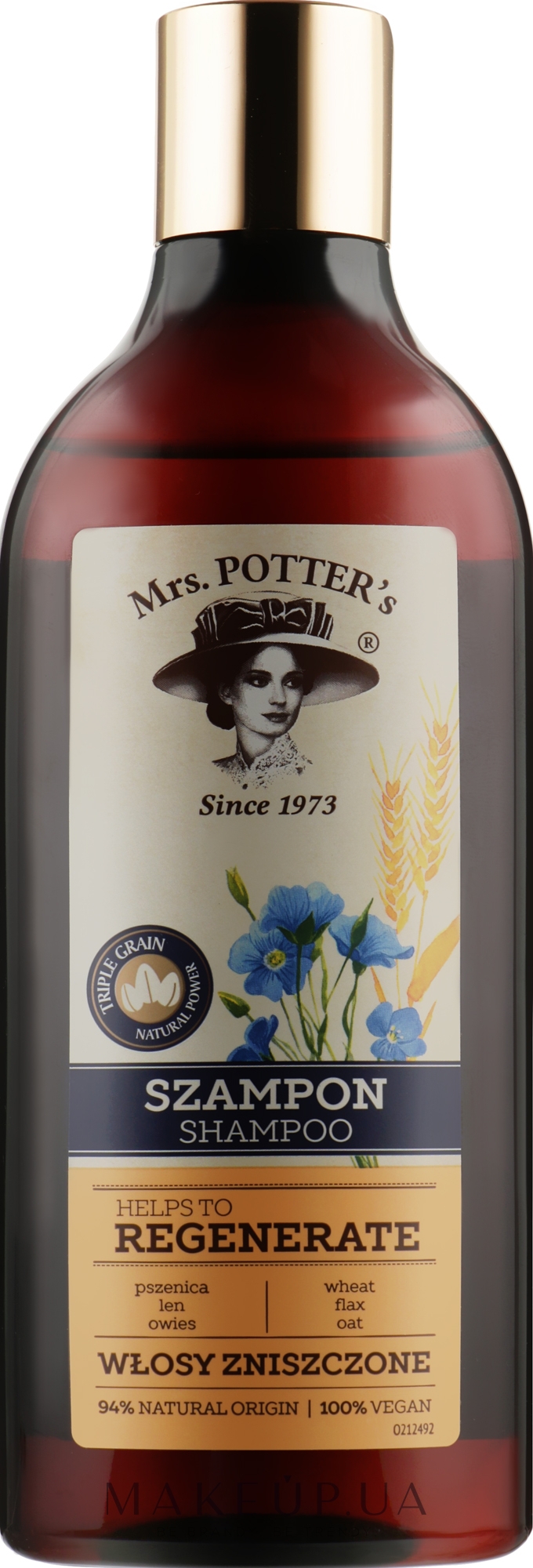 Шампунь для волос - Mrs. Potter's Helps To Regenerate Shampoo — фото 390ml