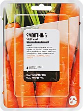 Тканевая маска для лица "Морковь" - Superfood For Skin Smoothing Sheet Mask — фото N1