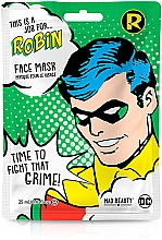 Тканевая маска для лица "Огурец" - Mad Beauty DC This Is A Job For Robin Face Mask — фото N1