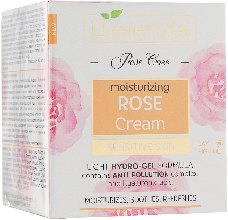 Увлажняющий розовый крем для лица - Bielenda Rose Care Moisturizing Rose Cream — фото N3