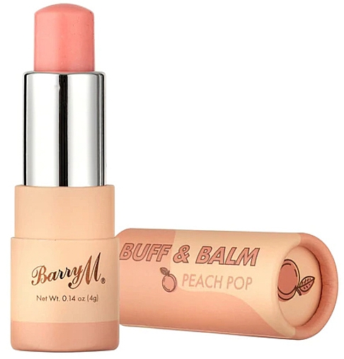 Скраб-бальзам для губ "Персик" - Barry M Buff & Balm Peach Pop — фото N2