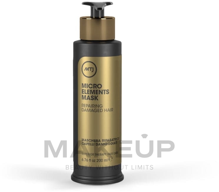Маска для волосся - MTJ Cosmetics Superior Therapy Microelements Mask — фото 200ml