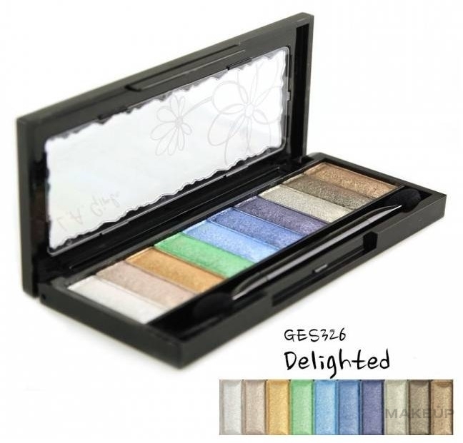 Палітра тіней - L.A. Girl High Definition 10 Color Eyeshadow Palette — фото Delighted