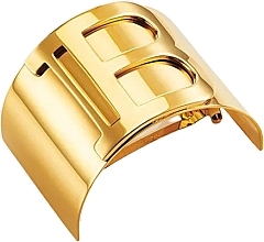 Заколка для волос - Balmain Paris Hair Couture Gold Plated Clip Logo  — фото N1