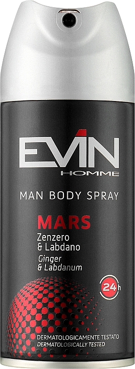 Дезодорант-спрей "Mars" - Evin Homme Body Spray — фото N1