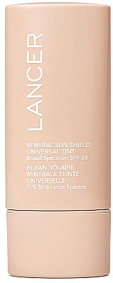 Солнцезащитный крем широкого спектра действия - Lancer Mineral Sun Shield Universal Tint Broad Spectrum SPF 30 Sunscreen — фото N1