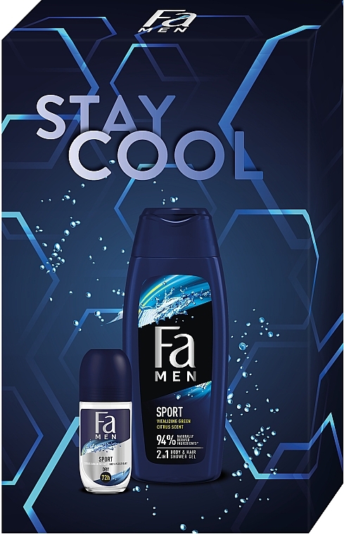 Набор "Sport. Stay Cool" - Fa Men (sh/gel/250ml + deo/50ml) — фото N3