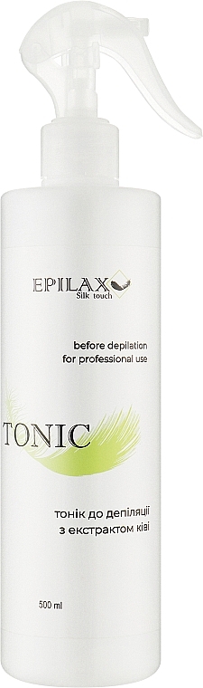 Тонік до депіляції з екстрактом ківі - Epilax Silk Touch Tonic — фото N2