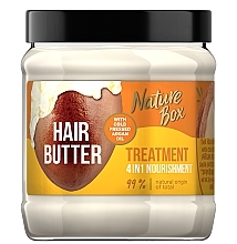 Парфумерія, косметика Маска для волосся - Nature Box Hair Butter Treatment 4in1 Nourishment