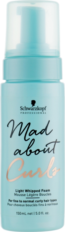 Легкая пена для укладки вьющихся волос - Schwarzkopf Professional Mad About Curls Light Whipped Foam