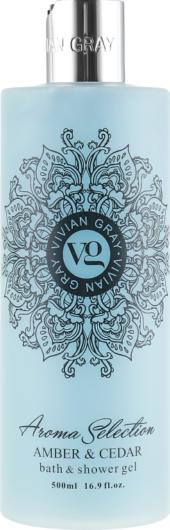Гель для душу - Vivian Gray Aroma Selection Amber & Cedar Bath-Shower Gel — фото N1