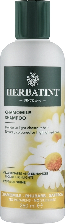 Интенсивный шампунь с ромашкой - Herbatint Camomilla Chamomile Shampoo — фото N1