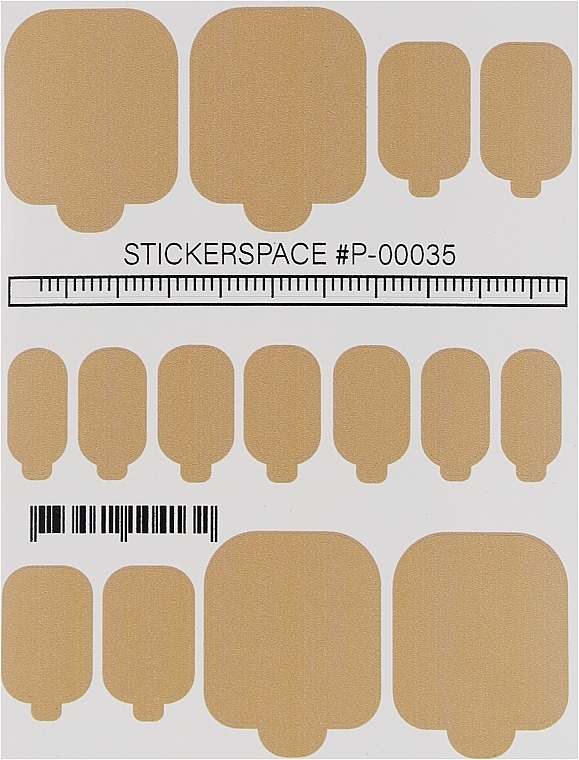 Дизайнерские наклейки для педикюра "Wraps P-00035" - StickersSpace — фото N1