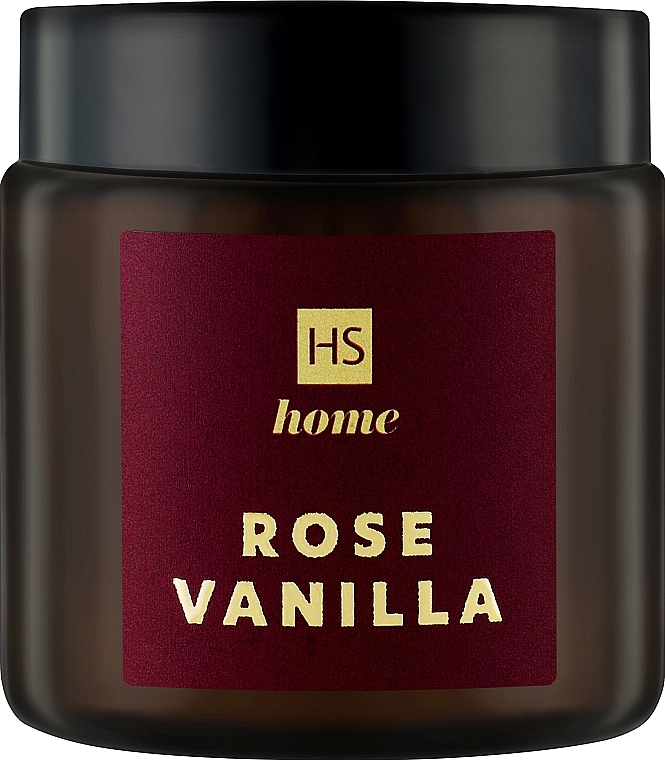Натуральная ароматическая свеча из соевого воска с ароматом розы и ванили - HiSkin Home