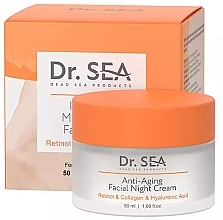 Духи, Парфюмерия, косметика Антивозрастной ночной крем для лица - Dr. Sea Anti-Aging Facial Night Cream