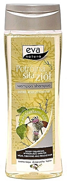 Шампунь для волосся з чорної редьки - Eva Natura Shampoo — фото N1