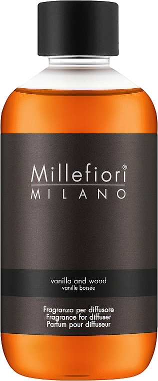 Наповнення для аромадифузора - Millefiori Milano Natural Vanilla & Wood Diffuser Refill — фото N1