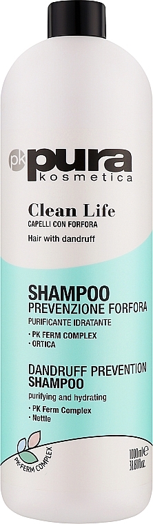 Шампунь проти лупи - Pura Kosmetica Clean Life Shampoo — фото N2