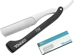 Бритва перукарська складана з 10 змінними лезами - Tondeo M-Line Razor + 10 TCR Blades — фото N2