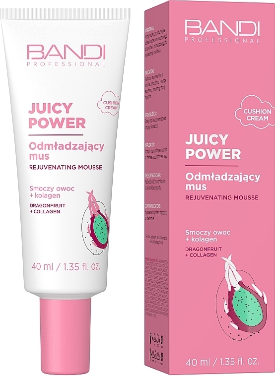 Мус для обличчя - Bandi Professional Juicy Power Rejuvenating Mousse Dragon Fruit + Collagen — фото N1