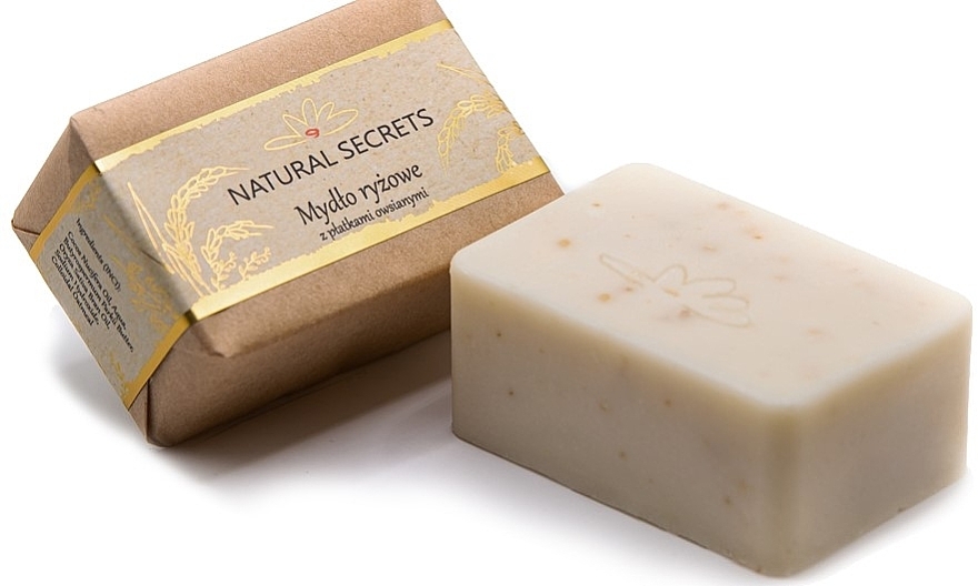 Рисовое мыло с овсянкой - Natural Secrets Soap — фото N1