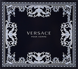Versace Pour Homme - Набір (edt/100ml + sh/gel/150ml + edt/10ml) — фото N1