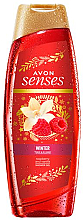 Гель для душа "Малина и ваниль" - Avon Senses Winter Treasure Raspberry and Vanilla Shower Gel — фото N1
