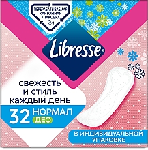 Парфумерія, косметика Прокладки щоденні, 32 шт. - Libresse Daily Fresh Normal Deo