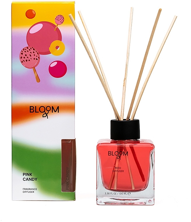 Aroma Bloom Reed Diffuser Pink Candy - Аромадиффузор — фото N1