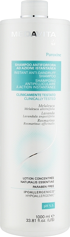 Шампунь для волосся - Medavita Puroxine Instant Anti-Dandruff Shampoo — фото N4