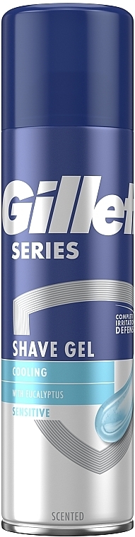 Гель для гоління для чутливої шкіри - Gillette Series 3X Sensitive Skin Shave Gel for Men — фото N1
