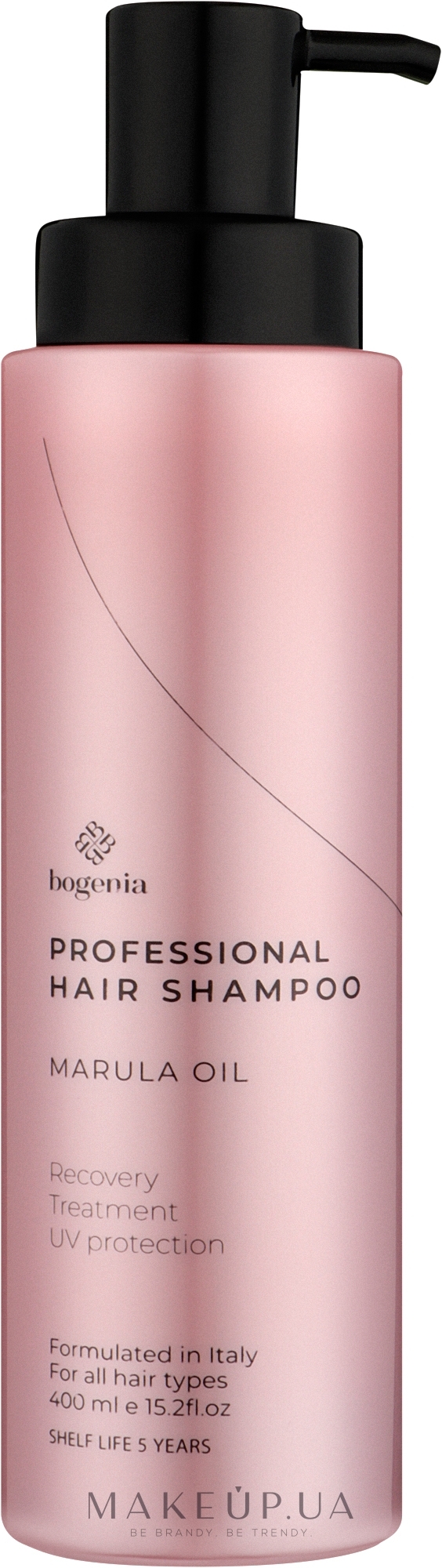 Професійний зволожувальний шампунь з олією марули - Bogenia Professional Hair Shampoo Marula Oil — фото 400ml
