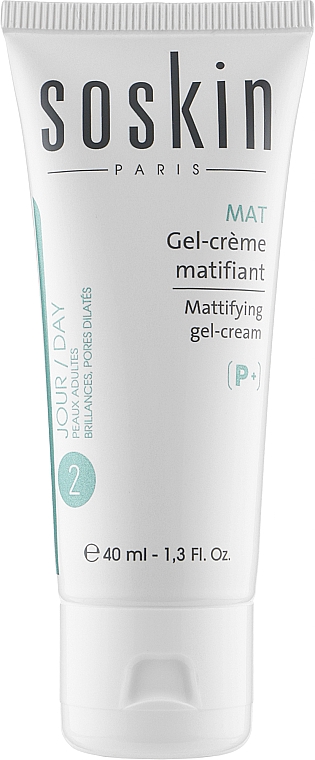 Матувальний гель-крем для обличчя - Soskin Mattifying Gel-Cream — фото N2