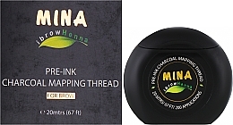 Нитка для розмітки брів, чорна - Mina  — фото N2