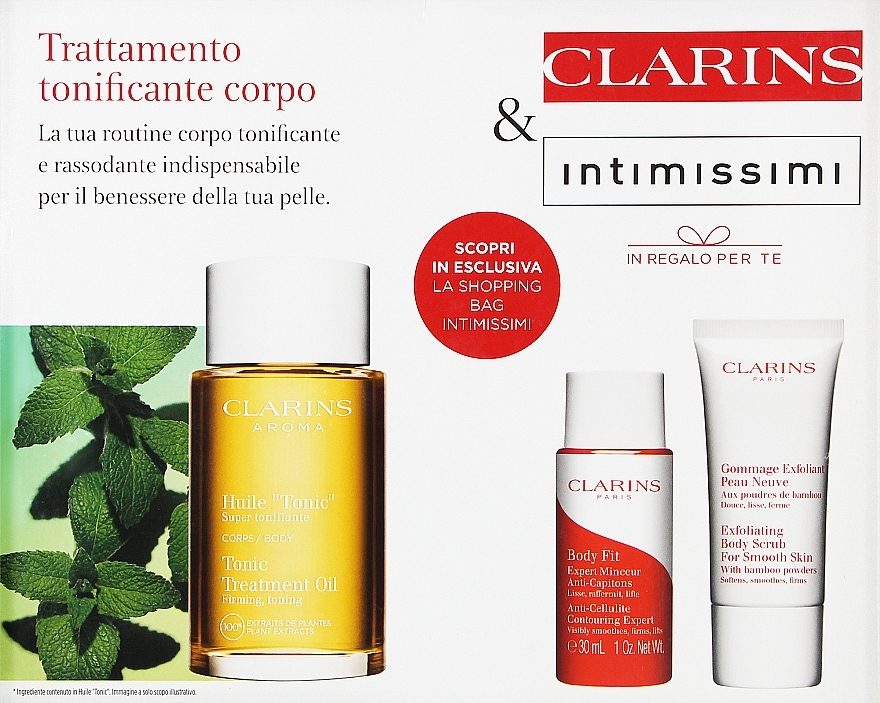 Набор, 5 продуктов - Clarins & Intimissimi  — фото N1