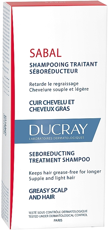 Шампунь себорегулюючий для жирного волосся - Ducray Sabal Shampoo — фото N3