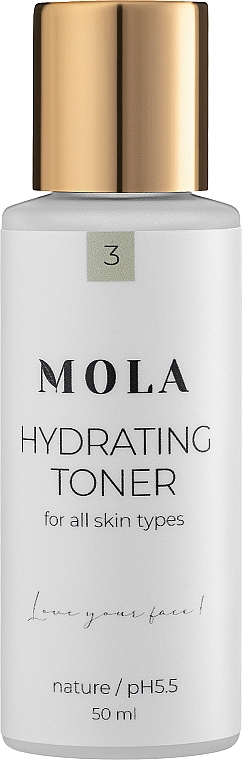 Зволожувальний тонер для обличчя - Mola Hydrating Toner