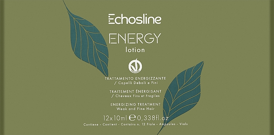 Энергетический лосьон для тонких и ослабленных волос, в ампулах - Echosline Energy Lotion