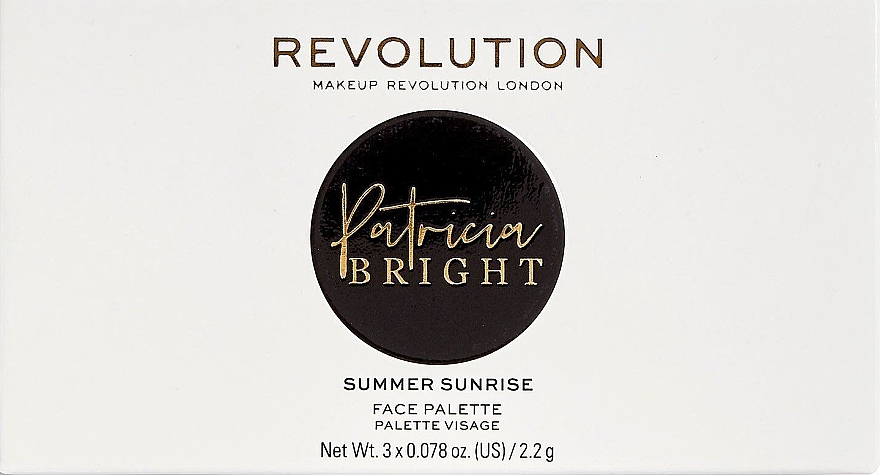 Палетка для контуринга - Makeup Revolution Patricia Bright Face Palette — фото N3