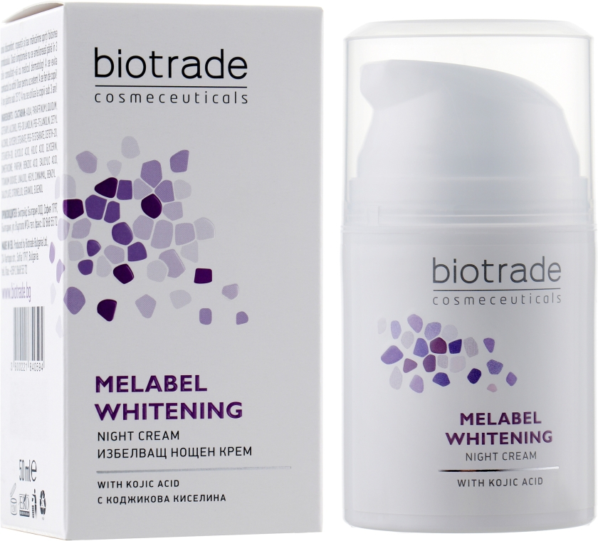 Отбеливающий ночной крем для кожи с гиперпигментацией - Biotrade Melabel Whitening Night Cream — фото N2