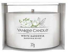 Духи, Парфюмерия, косметика Ароматическая свеча в стакане "Белая гардения" - Yankee Candle White Gardenia (мини)