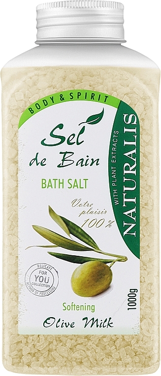 Соль для ванны - Naturalis Sel de Bain Olive Milk Bath Salt — фото N1