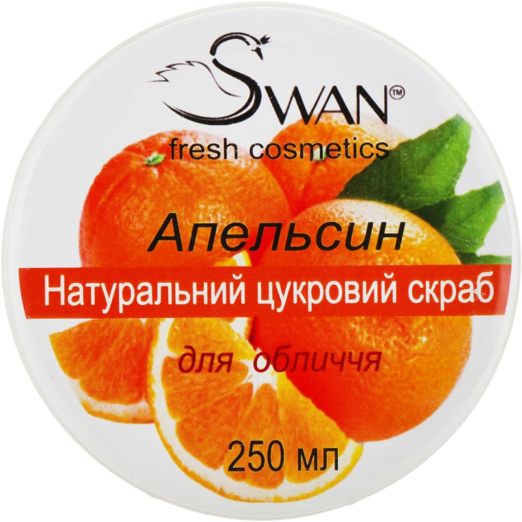 Натуральный сахарный скраб с ароматом "Апельсин" для нормальной и комбинированной кожи - Swan — фото N3