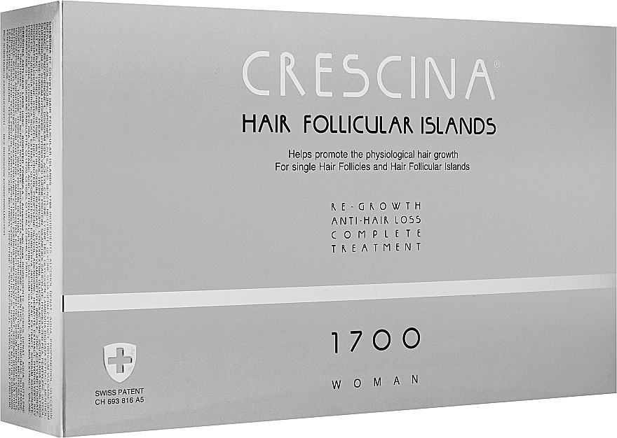 Комплекс для лечения выпадения волос для женщин - Crescina Hair Follicular IslandRe-Growth+Anti-Hair Loss 1700 Woman