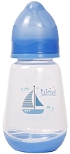 Парфумерія, косметика Пляшка для годування з силіконовою соскою, 150 мл, блакитна - Lindo Li 115