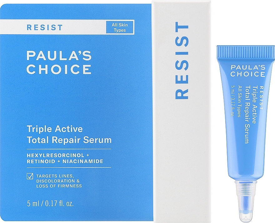 Потрійна активна відновлювальна сироватка для обличчя - Paula's Choice Resist Triple Active Repair Serum Travel Size — фото N2